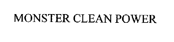MONSTER CLEAN POWER