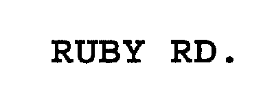 RUBY RD.