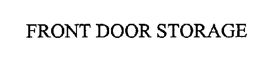 FRONT DOOR STORAGE