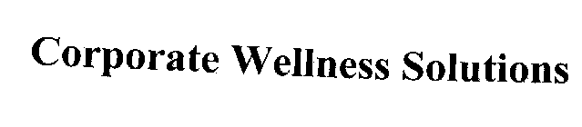CORPORATE WELLNESS SOLUTIONS