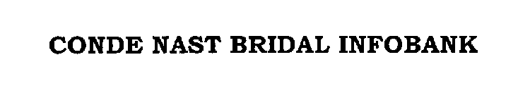 CONDE NAST BRIDAL INFOBANK