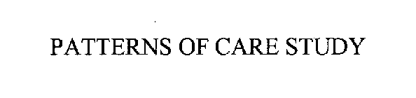 PATTERNS OF CARE STUDY