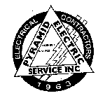 PYRAMID ELECTRIC SERVICE INCORPORATED ELECTRICAL CONTRACTORS 1963 LICENSED INSURED