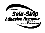 SOLU-STRIP ADHESIVE REMOVER SEMI-PASTE EFFECTIVELY REMOVES LINOLEUM AND CARPET ADHESIVES