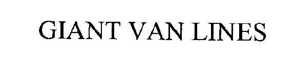 GIANT VAN LINES