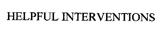 HELPFUL INTERVENTIONS