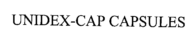 UNIDEX-CAP CAPSULES