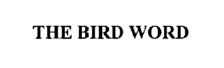 THE BIRD WORD