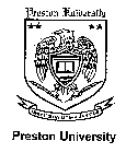 PRESTON UNIVERSITY UNIVERSITAS LITTERA SANCTUS PRESTON UNIVERSITY