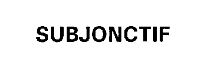 SUBJONCTIF