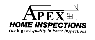 APEX HOME INSPECTIONS THE HIGHEST QUALITY IN HOME INSPECTIONS