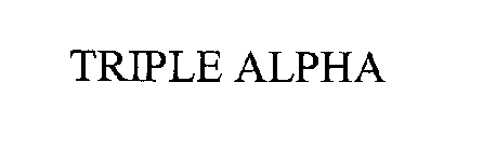 TRIPLE ALPHA