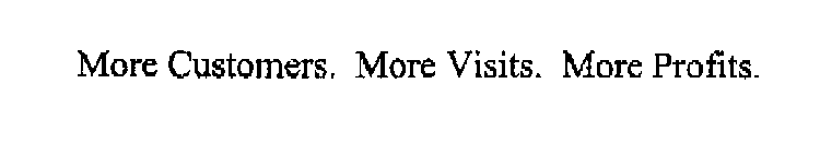 MORE CUSTOMERS MORE VISITS MORE PROFITS