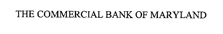 THE COMMERCIAL BANK OF MARYLAND