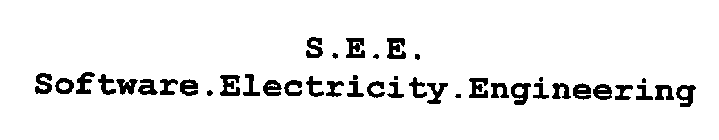S.E.E. SOFTWARE.ELECTRICITY.ENGINEERING