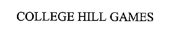 COLLEGE HILL GAMES