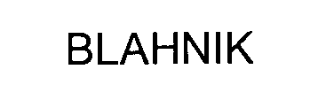 BLAHNIK