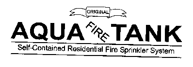 ORIGINAL AQUA FIRE TANK SELF-CONTAINED RESIDENTIAL FIRE SPRINKLER SYSTEM