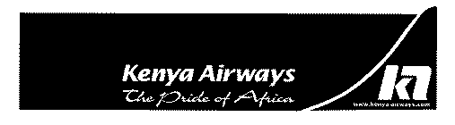 KENYA AIRWAYS THE PRIDE OF AFRICA KA WWW.KENYA-AIRWAYS.COM
