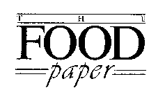THE FOOD PAPER