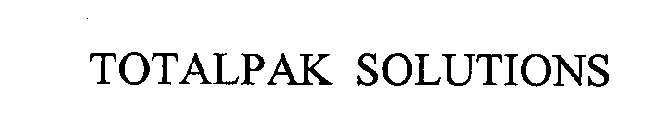 TOTALPAK SOLUTIONS