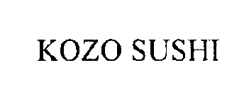 KOZO SUSHI
