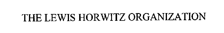 THE LEWIS HORWITZ ORGANIZATION