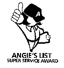 A ANGIE'S LIST SUPER SERVICE AWARD