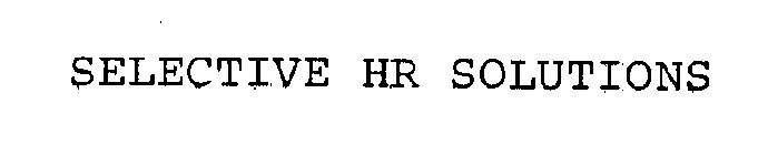 SELECTIVE HR SOLUTIONS