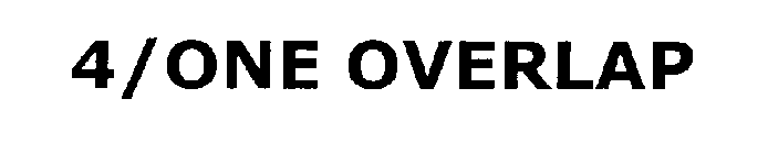 4/ONE OVERLAP