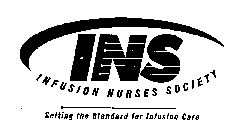 INS INFUSION NURSES SOCIETY SETTING THE STANDARD FOR INFUSION CARE