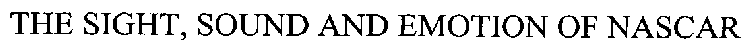 THE SIGHT, SOUND AND EMOTION OF NASCAR