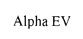 ALPHA EV