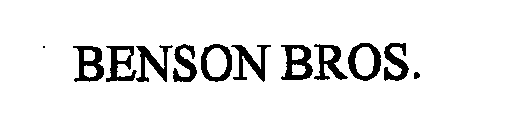 BENSON BROS.