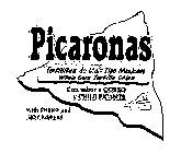 PICARONAS TORTILLITAS DE MAIZ TIPO MEXICANO WHOLE CORN TORTILLA CHIPS CON SABOR A QUESO Y CHILE PICANTE WITH CHEESE AND HOT PEPPERS