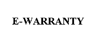 E-WARRANTY