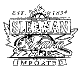 SLEEMAN CREAM ALE IMPORTED EST. 1834