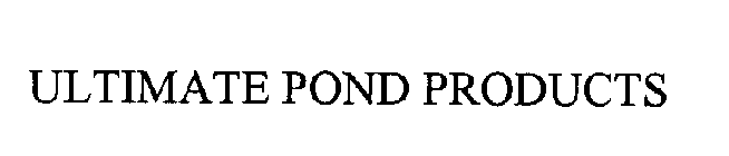 ULTIMATE POND PRODUCTS