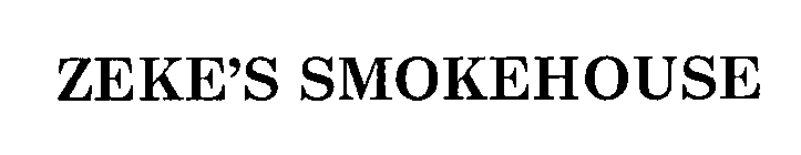 ZEKE'S SMOKEHOUSE