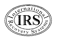 IRS INTERNATIONAL RECOVERY SYSTEMS