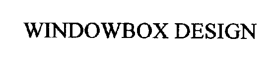 WINDOWBOX DESIGN