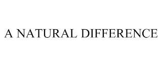 A NATURAL DIFFERENCE