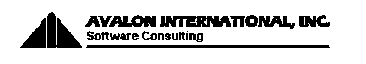 AVALON INTERNATIONAL, INC. SOFTWARE CONSULTING