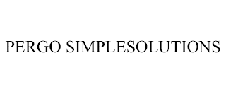 PERGO SIMPLESOLUTIONS