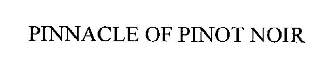 PINNACLE OF PINOT NOIR