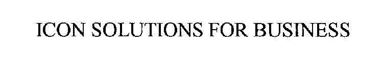 ICON SOLUTIONS FOR BUSINESS