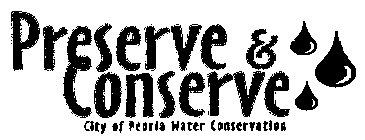 PRESERVE & CONSERVE CITY OF PEORIA WATER CONSERVATION