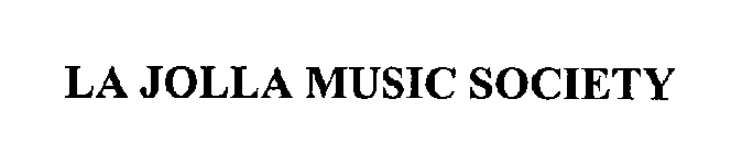 LA JOLLA MUSIC SOCIETY