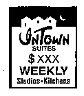 INTOWN SUITES $XXX WEEKLY STUDIOS KITCHENS