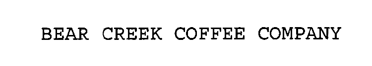 BEAR CREEK COFFEE COMPANY